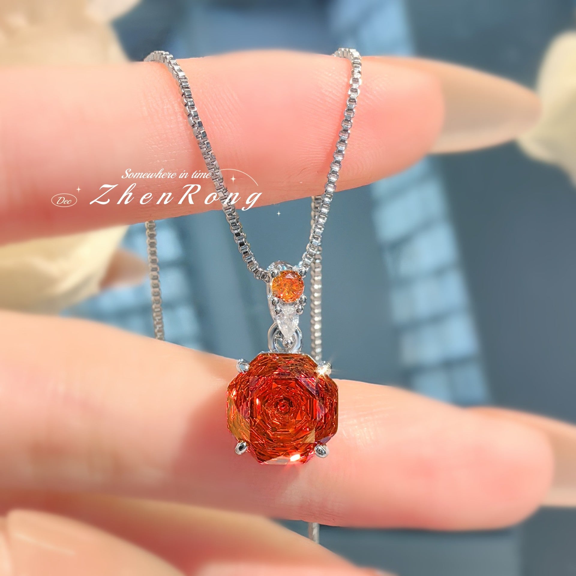 Octagon Rose Cut Zirconia Set – 4 Colors, 3 Styles Each