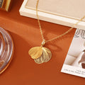 Pale Luna 24K Gold Butterfly Necklace