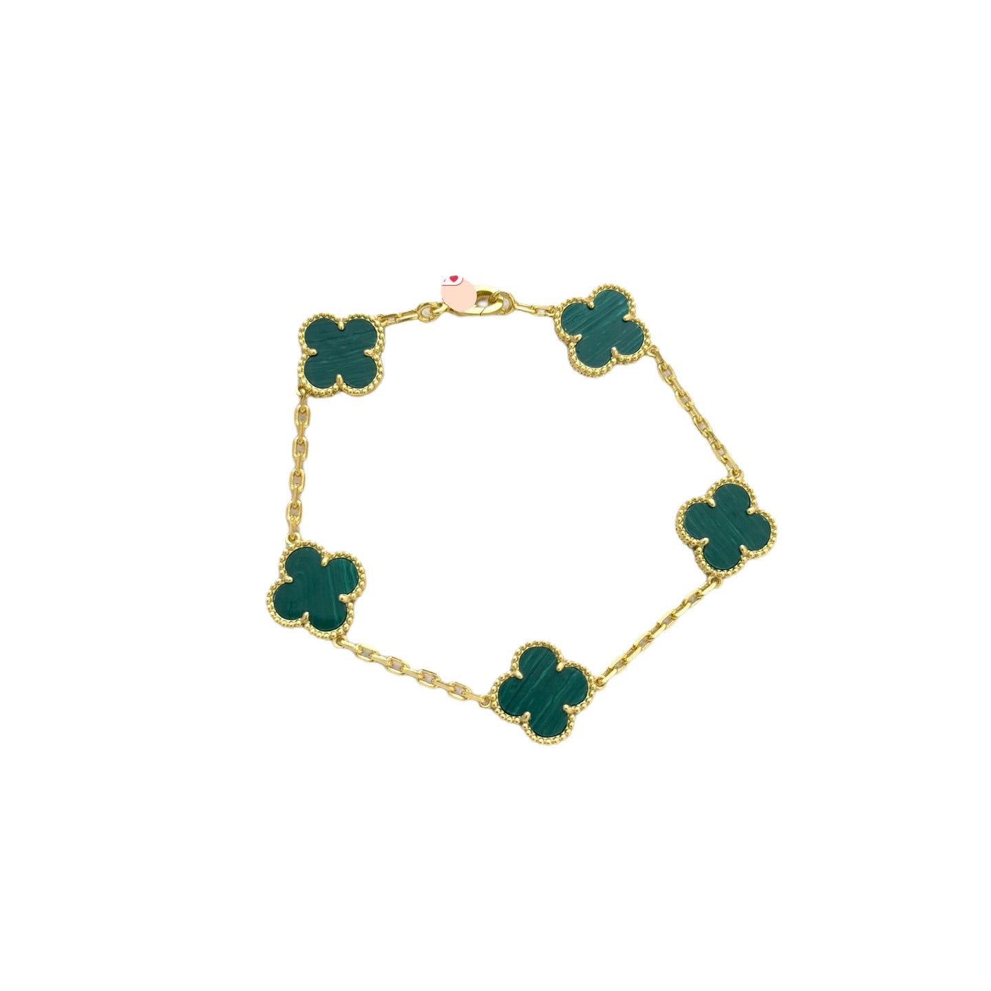 Classic Clover Bracelet – High-End CNC Clasp with Natural Stone Options
