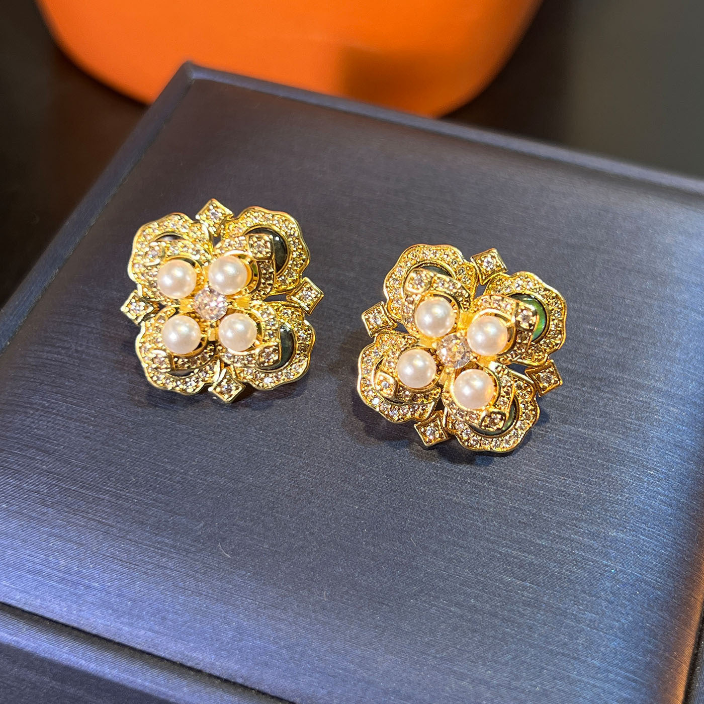 Abalone Shell & Pearl Set – Gold or Silver, Earrings/Necklace/Ring