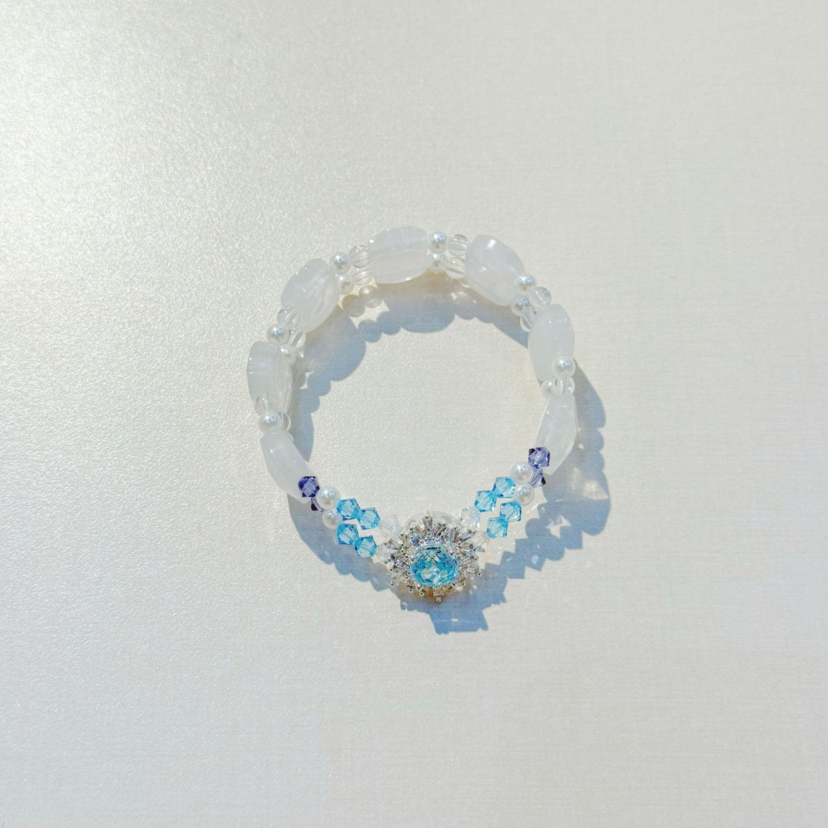 Original Design Natural Crystal Snowflake Ghost K9 Huazi Snowflake Magic Box Accessories Premium Sense Flash Versatile Bracelet