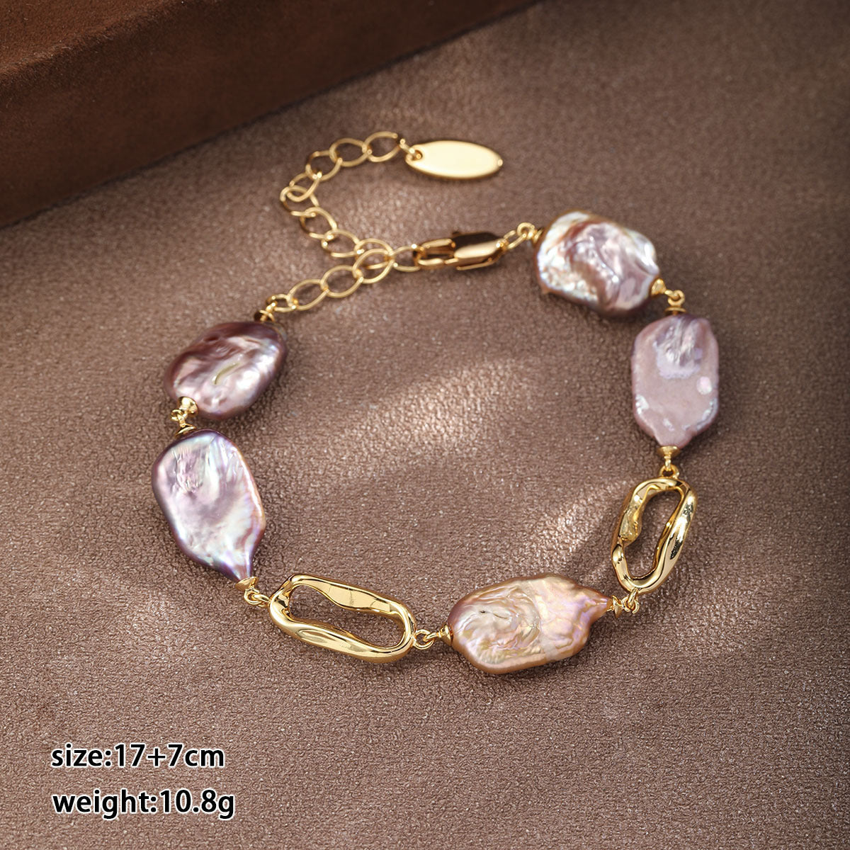 Unique Baroque Pearl Set – Irregular Pearl Necklace & Bracelet for Women