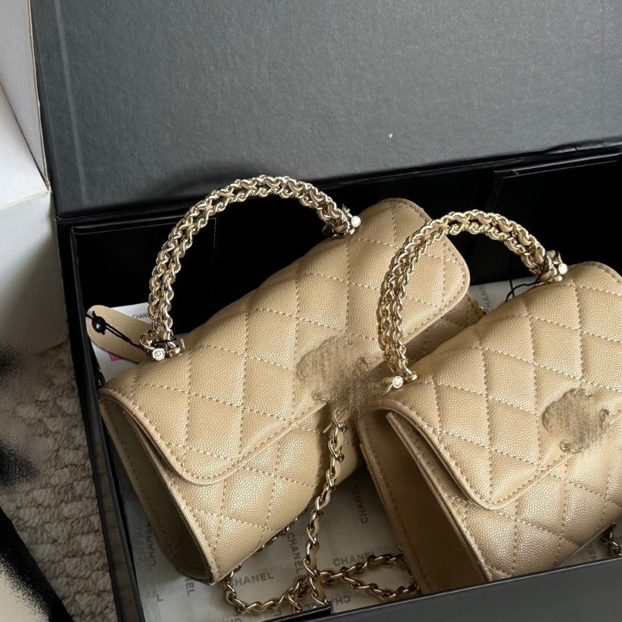Mini Quilted Calfskin Chain Bag – 8 Colors, 2 Sizes