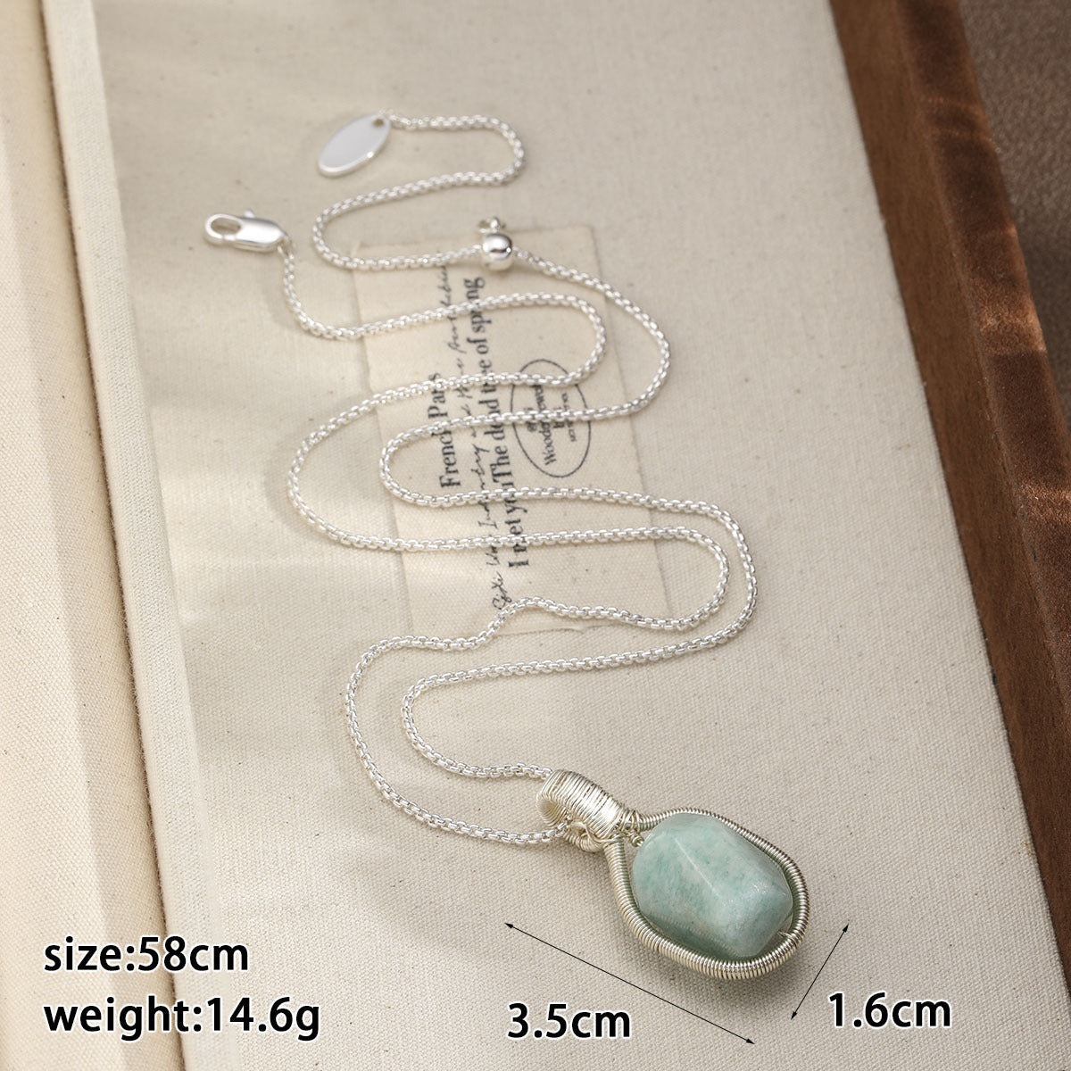 Natural Blue Crystal & Pearl Set – 18K Gold Plated Earrings & Necklace for Women