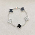 Classic Clover Bracelet – High-End CNC Clasp with Natural Stone Options