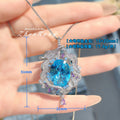 Large & Small Santa Maria Blue Zirconia Pendant – No Chain