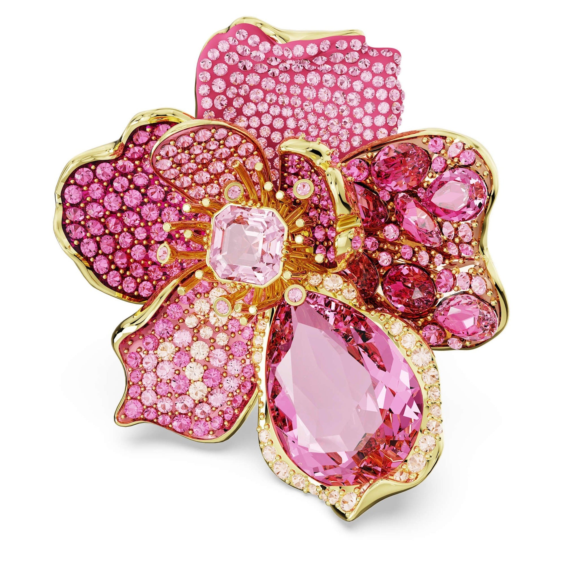 Floral Crystal Jewelry Collection – Light Luxury Accessories for Women