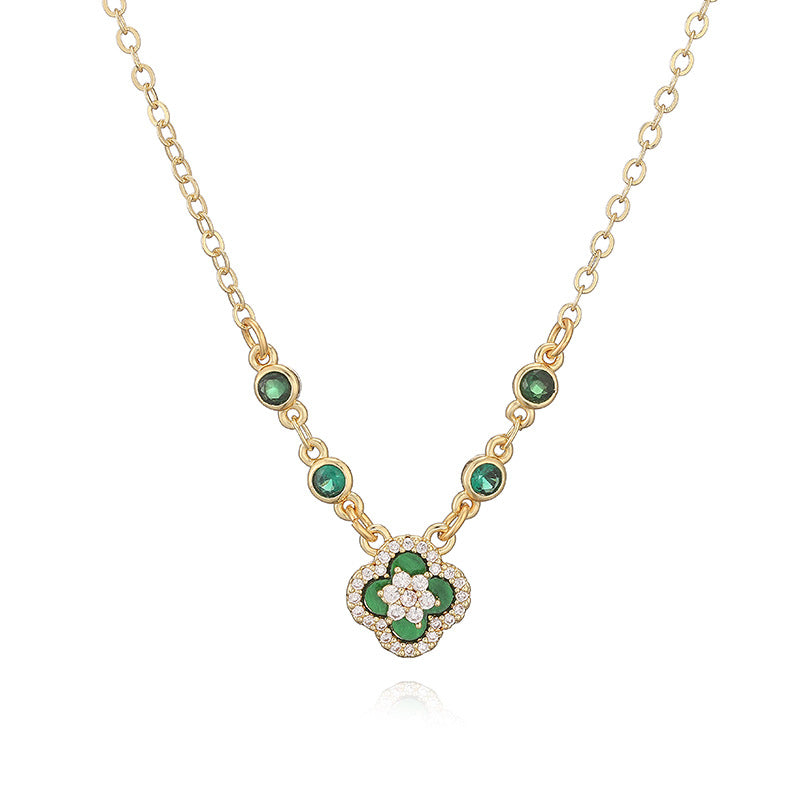 Everyday Clover Jewelry Set – Choose Your Favorite Color! Ring, Earrings & Necklace