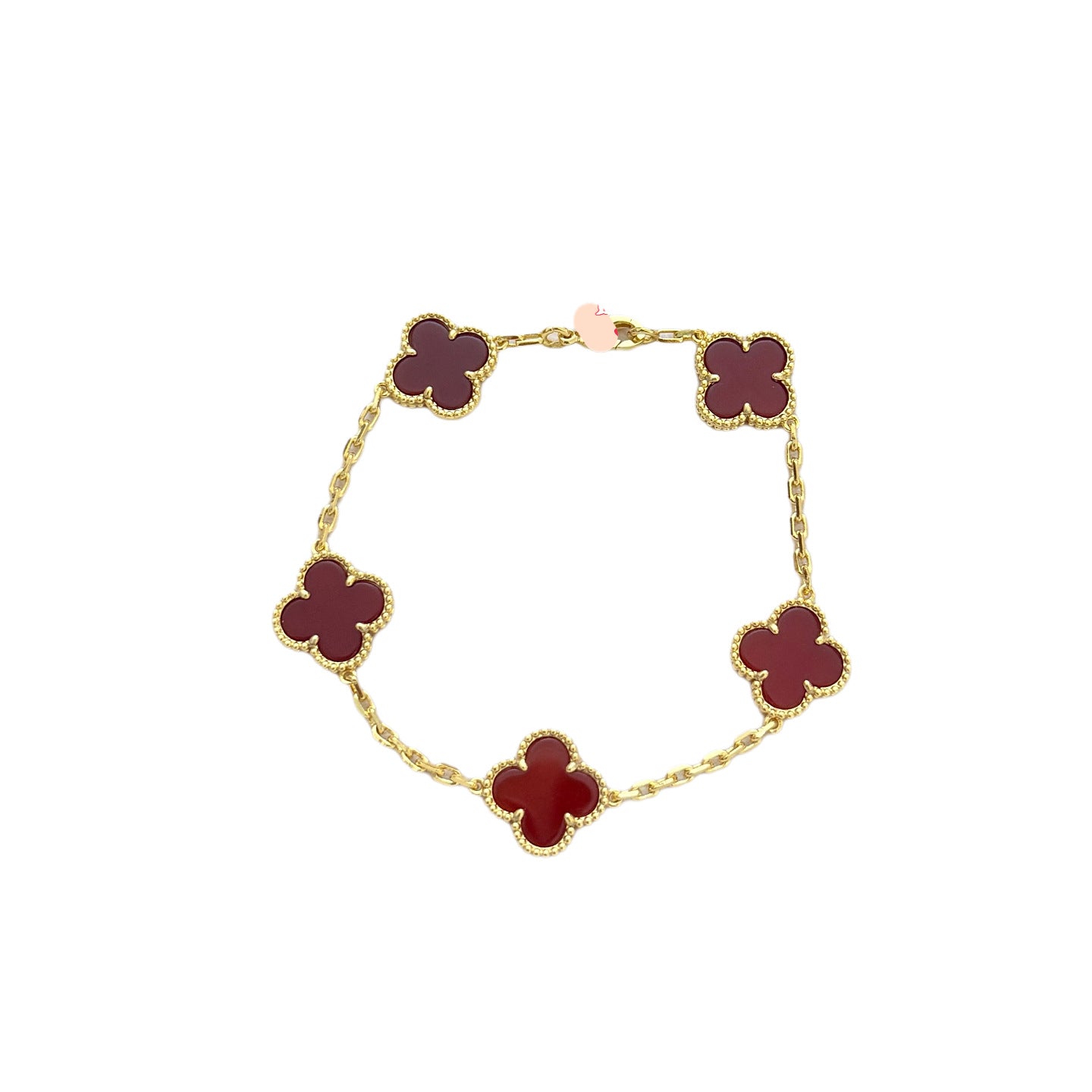 Classic Clover Bracelet – High-End CNC Clasp with Natural Stone Options