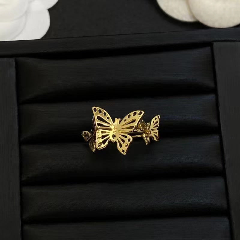 Butterfly Collection – Earrings, Necklace, Bracelet, Ring, Hair Clip (24k Gold)
