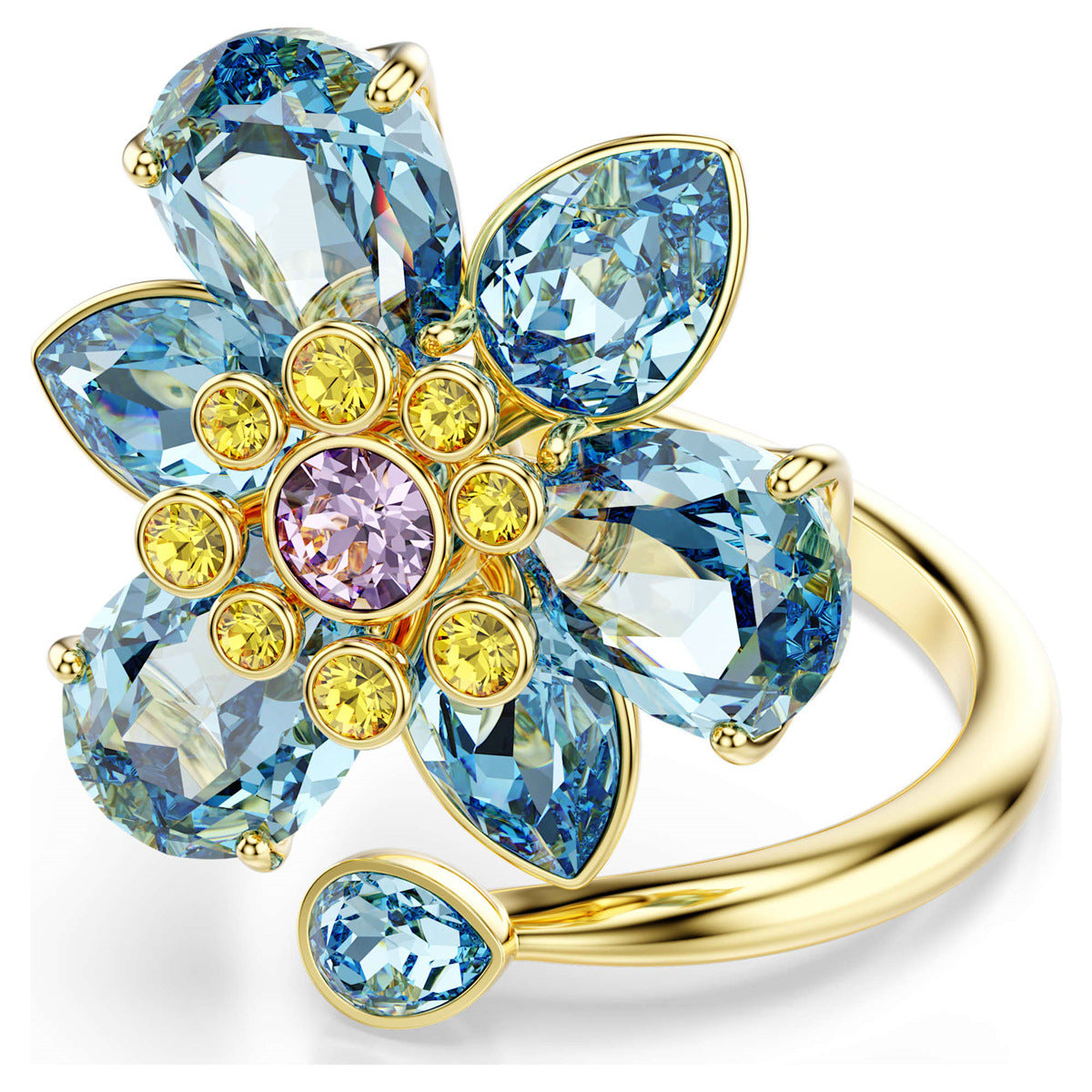 Floral Crystal Jewelry Collection – Light Luxury Accessories for Women