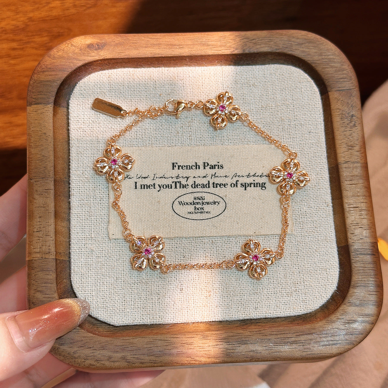Luxury Brushed Pavé Bracelets – 58 Styles, Champagne Gold
