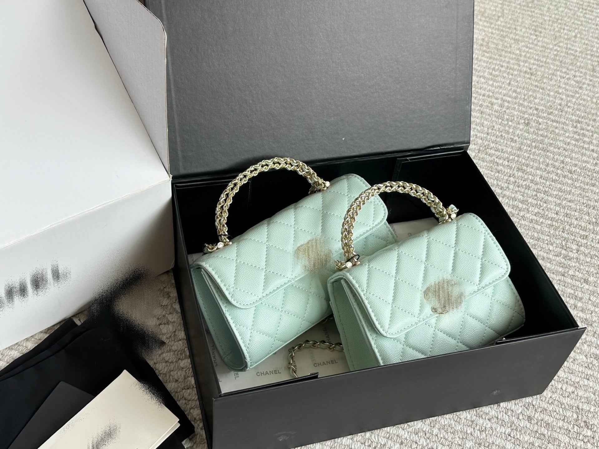 Mini Quilted Calfskin Chain Bag – 8 Colors, 2 Sizes