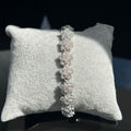Spring Flower Crystal Bracelet – Silver, Pink or Gold Tone