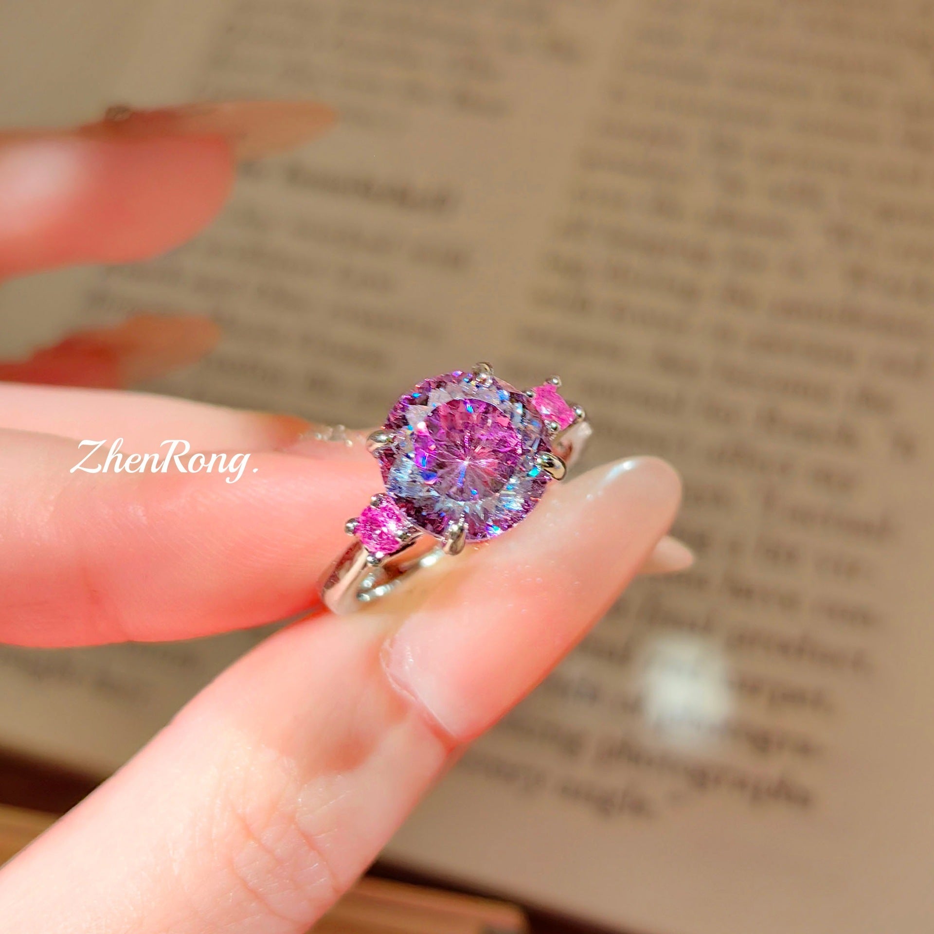 Fireworks Cut Gemstone Set – Tanzanite, Paraiba, Pink & Purple