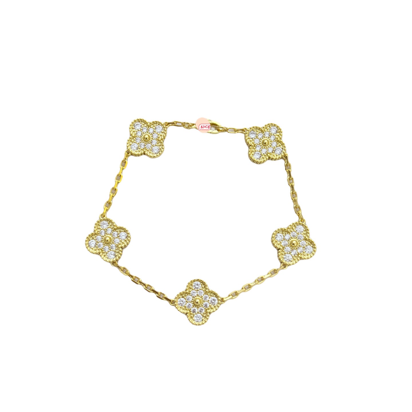 Classic Clover Bracelet – High-End CNC Clasp with Natural Stone Options