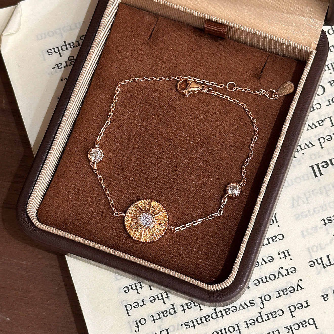 Luxury Brushed Pavé Bracelets – 58 Styles, Champagne Gold