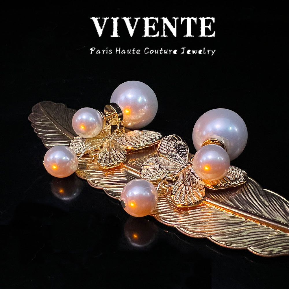 Butterfly Collection – Earrings, Necklace, Bracelet, Ring, Hair Clip (24k Gold)