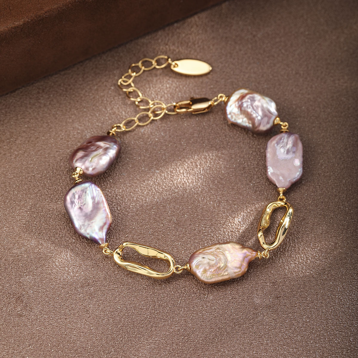 Unique Baroque Pearl Set – Irregular Pearl Necklace & Bracelet for Women
