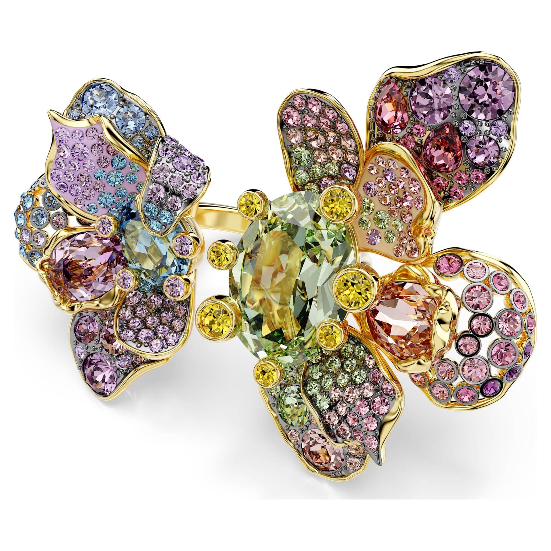Floral Crystal Jewelry Collection – Light Luxury Accessories for Women