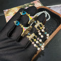 Carousel Enamel Tassel Earrings & Necklace – Vintage Copper