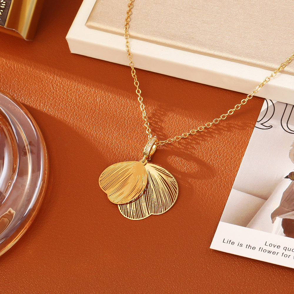 Pale Luna 24K Gold Butterfly Necklace