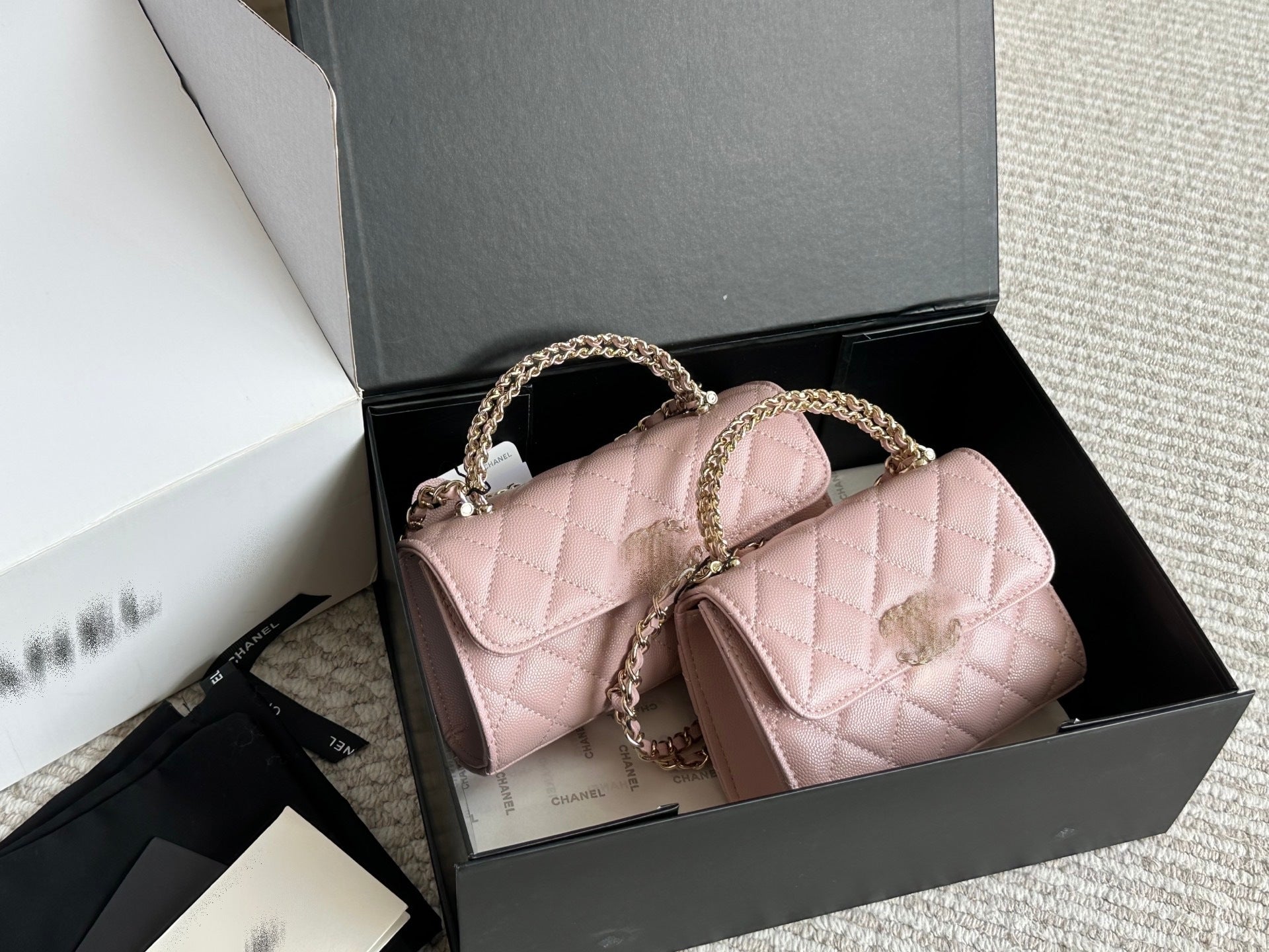 Mini Quilted Calfskin Chain Bag – 8 Colors, 2 Sizes
