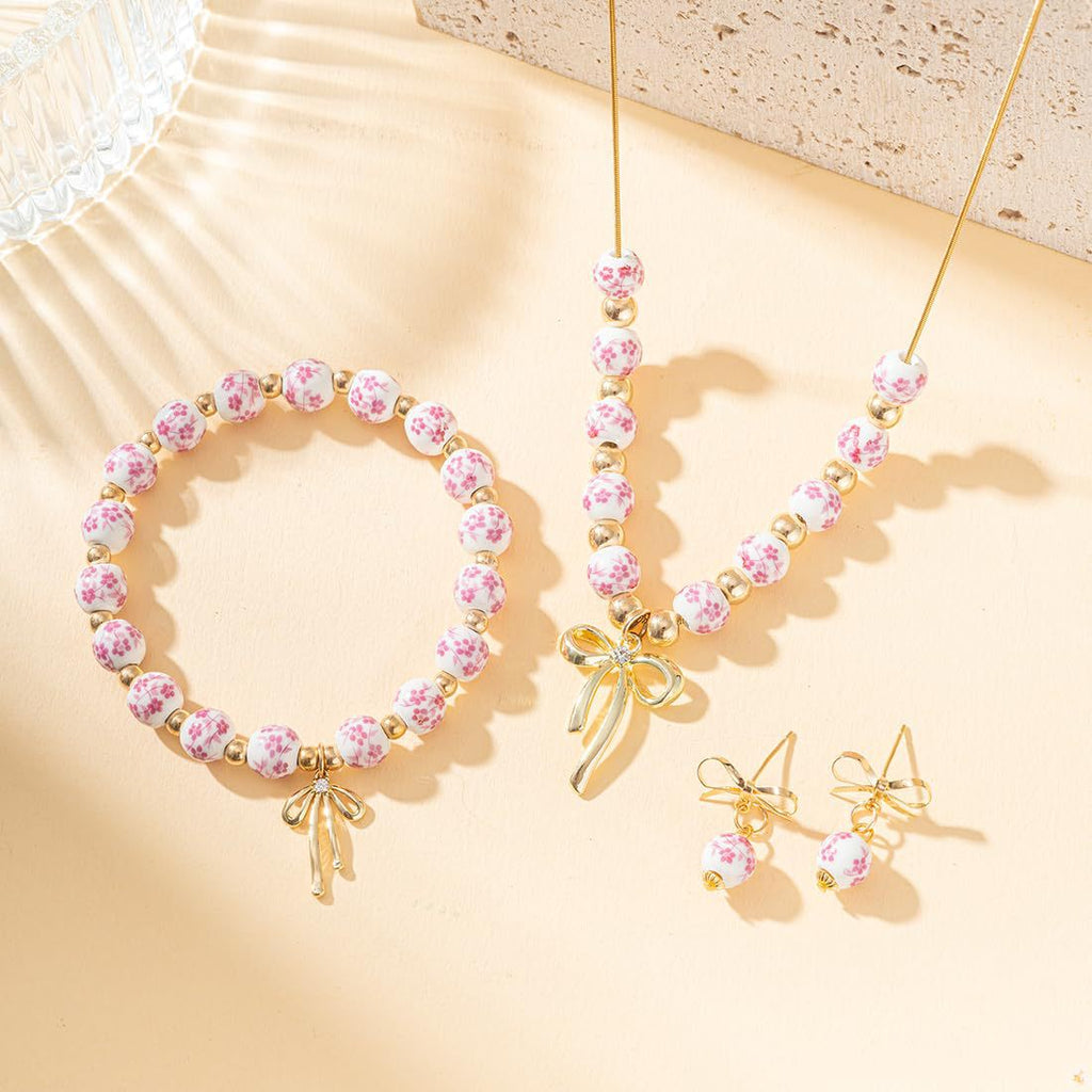Porcelain Butterfly Bracelet & Keychain – Chinese Blue & White
