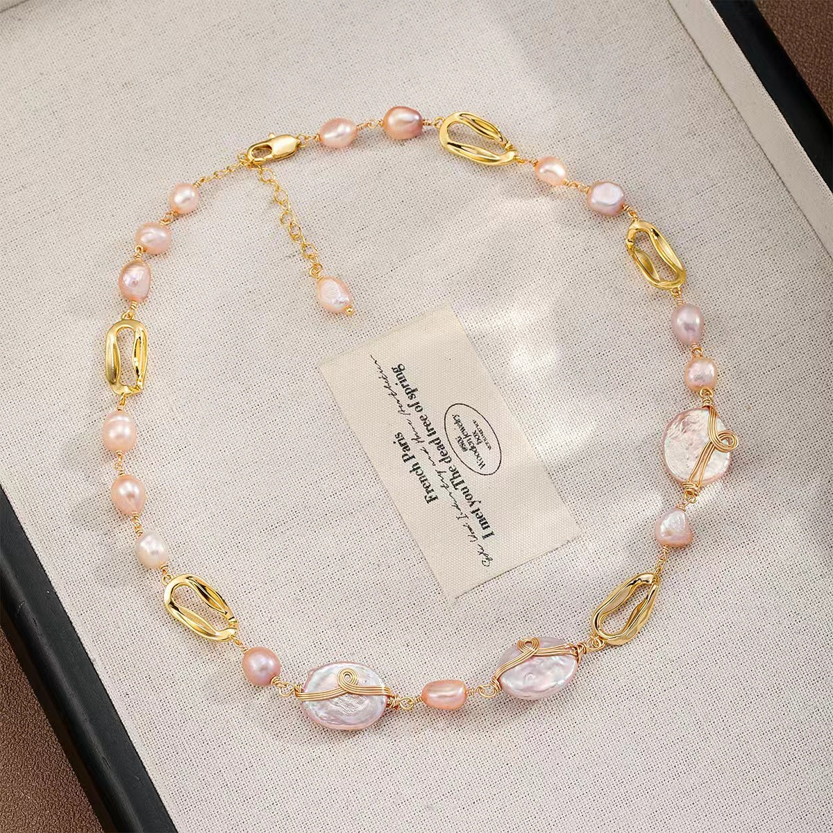 6-Style Pearl Necklace Collection – Freshwater Pearl & 18K Gold for Everyday Elegance