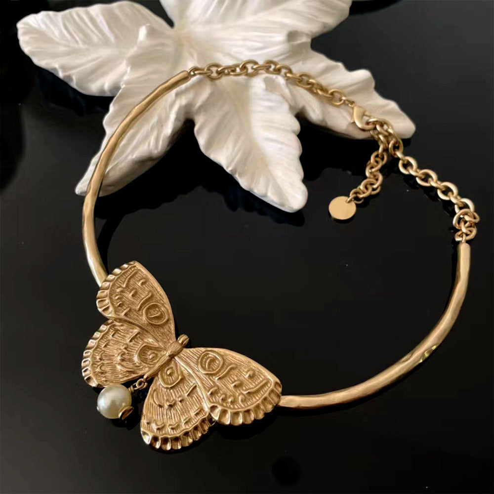 Butterfly Collection – Earrings, Necklace, Bracelet, Ring, Hair Clip (24k Gold)