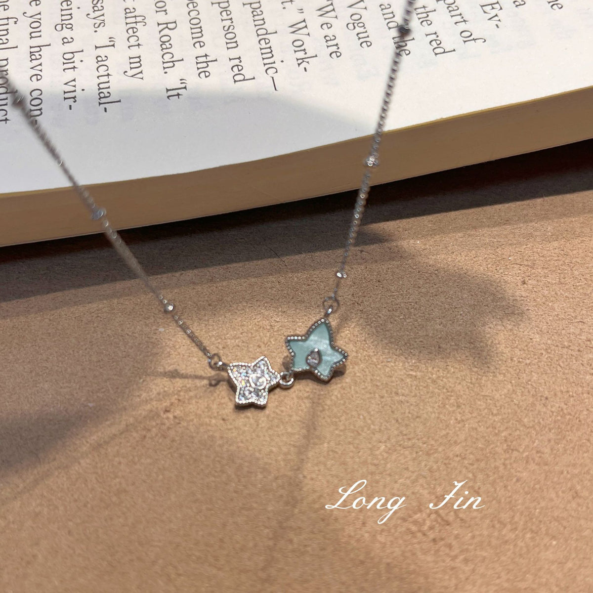 Mint Green Maple Leaf Set Premium Versatile Niche Light Luxury Leaf Necklace Bracelet Earrings