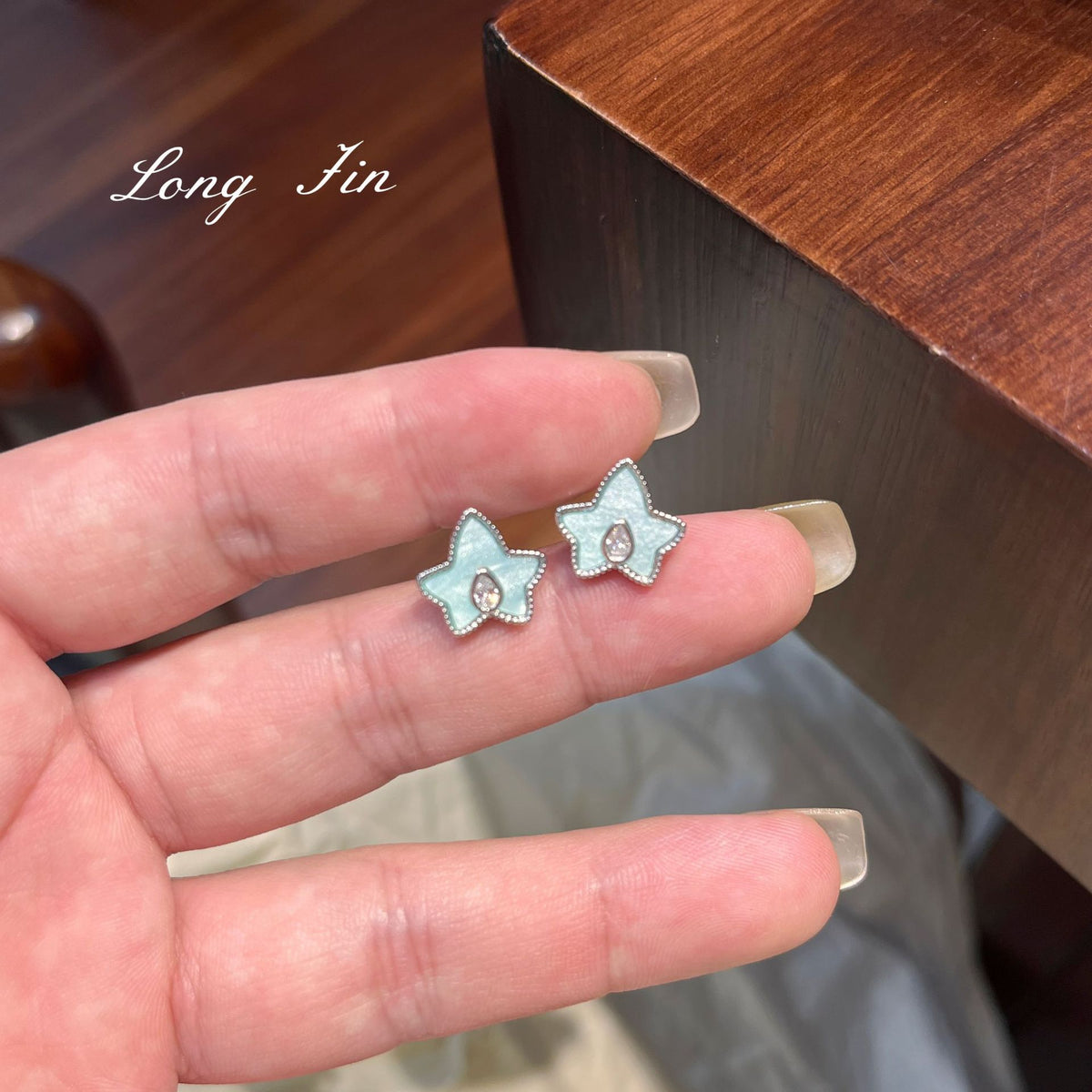 Mint Green Maple Leaf Set Premium Versatile Niche Light Luxury Leaf Necklace Bracelet Earrings