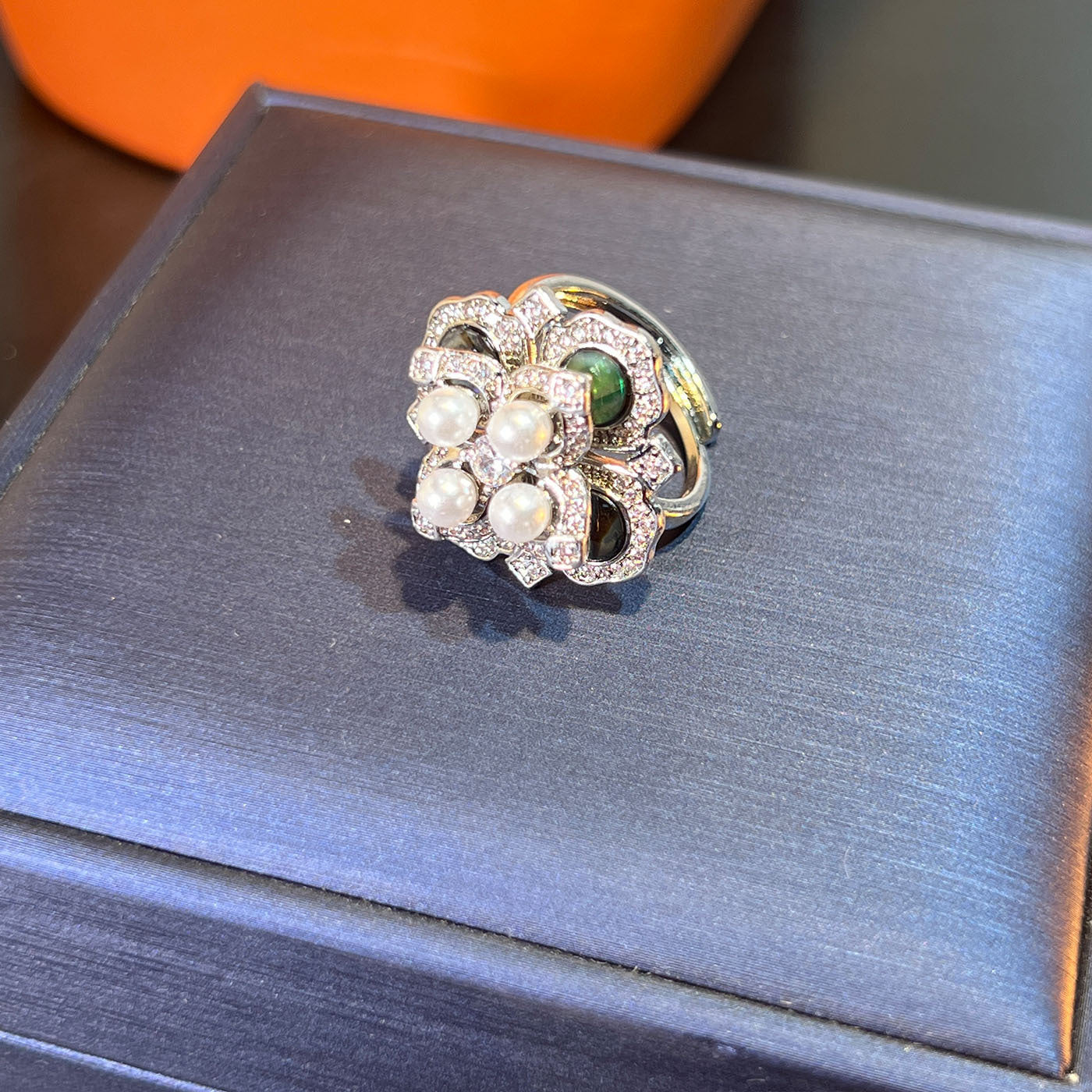 Abalone Shell & Pearl Set – Gold or Silver, Earrings/Necklace/Ring