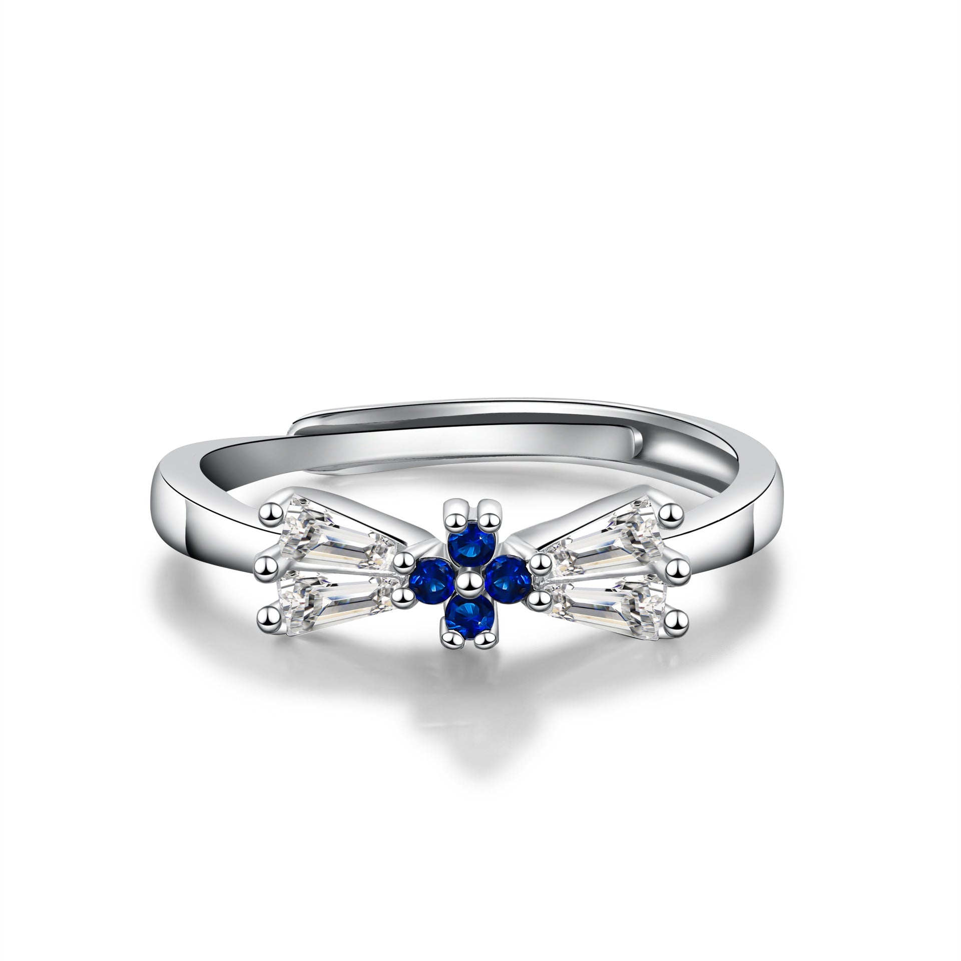 Open Band Adjustable Ring – Champagne or White Gold (Stackable)