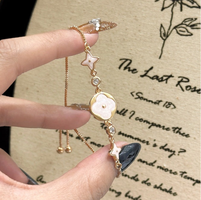Luxury Brushed Pavé Bracelets – 58 Styles, Champagne Gold