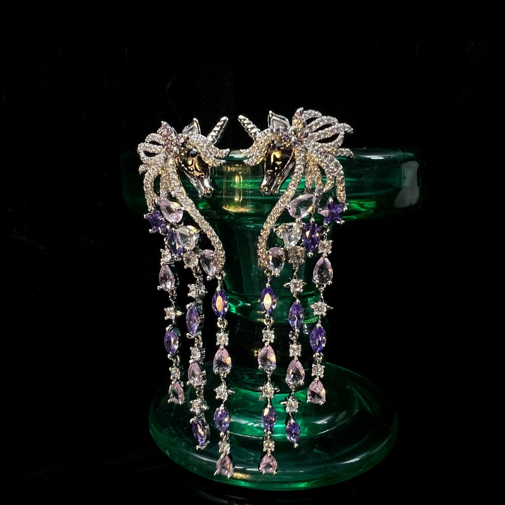 Unicorn Tassel Earrings