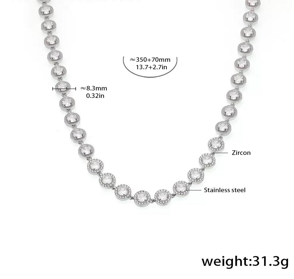 The Linear Light Set - Diamond-Cut Necklace & Bracelet in Gold or Steel