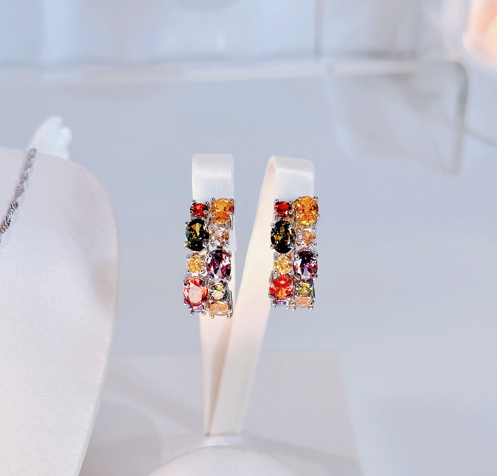 Everyday Silver Jewelry Set - Minimalist Necklace, Earrings & Ring Trio | Modern Simple Style